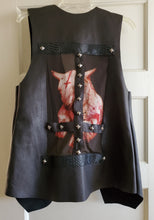 Load image into Gallery viewer, Art Of Dying Cowhide Leather Vest