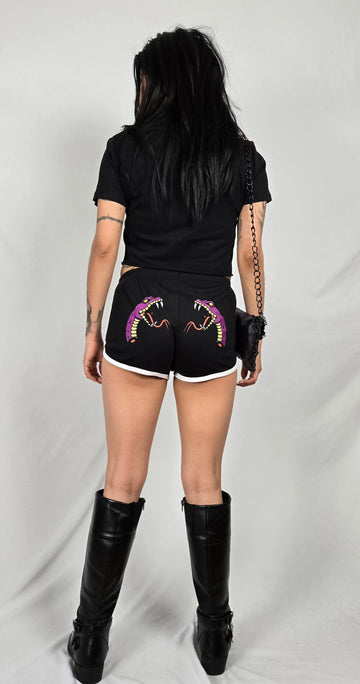 Dueling Serpent Head Fitted Athletic Short