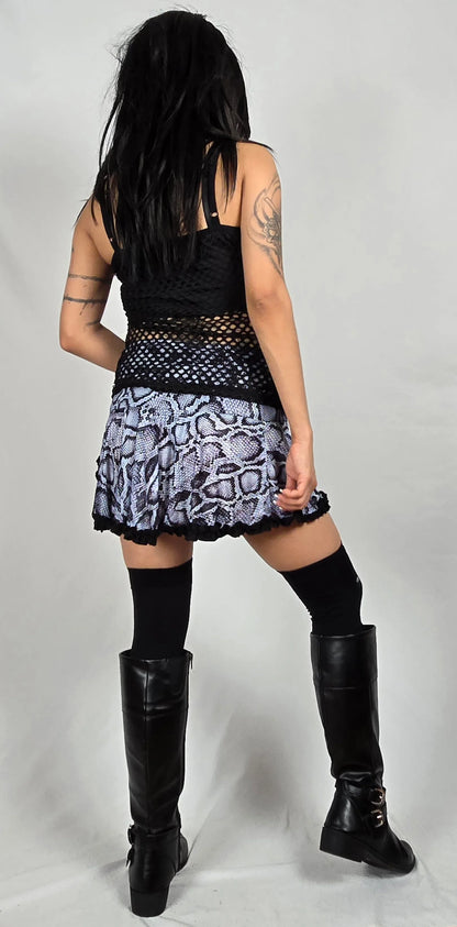 Serpent Print Lily Mini Skirt