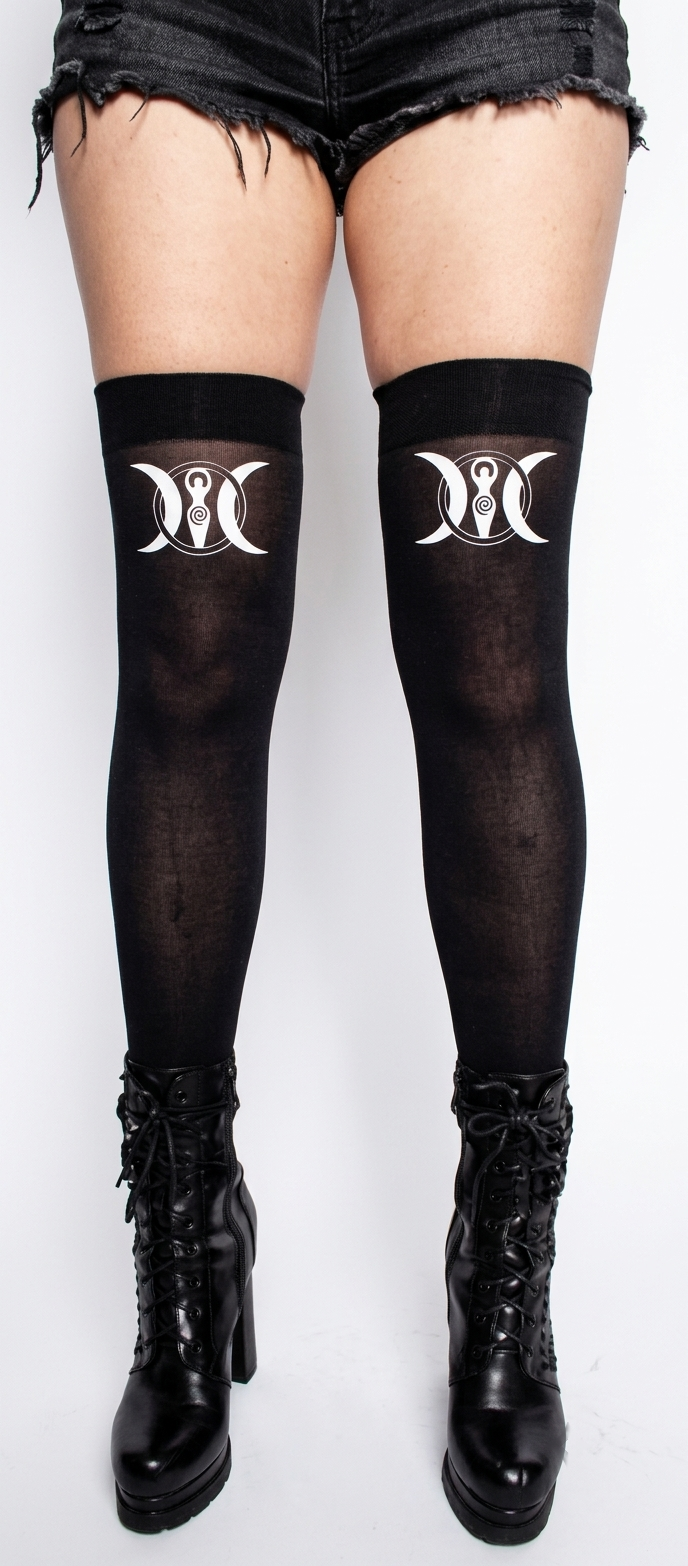 Moon Goddess Thigh High Stockings