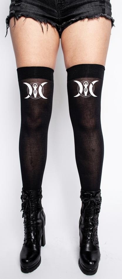 Moon Goddess Thigh High Stockings