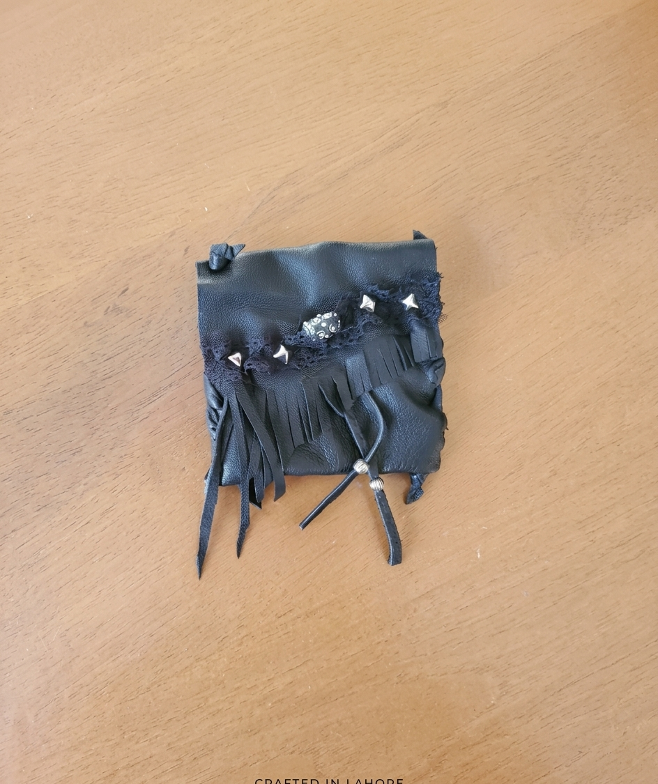 Leather Fringed Coin Purse (Handbag)