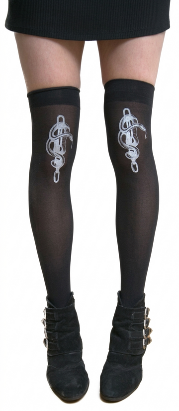Snakes On A Chain Thigh High Stockings