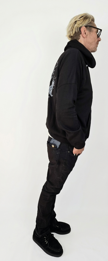 Men Shadow Reaper Skull Hoodie
