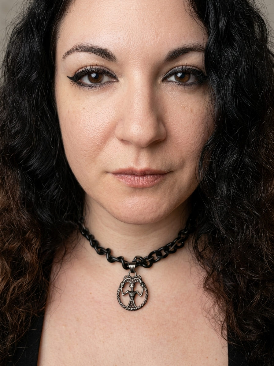 Black Skeleton Shadow Necklace