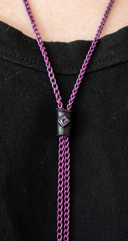 Skinny Chain Bolo Necklace