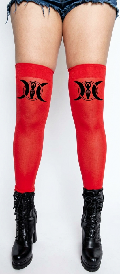 Moon Goddess Thigh High Stockings