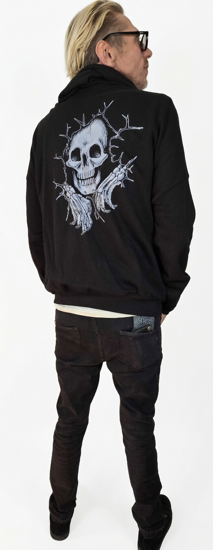 Men Shadow Reaper Skull Hoodie