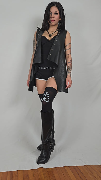 Art Of Dying Cowhide Leather Vest