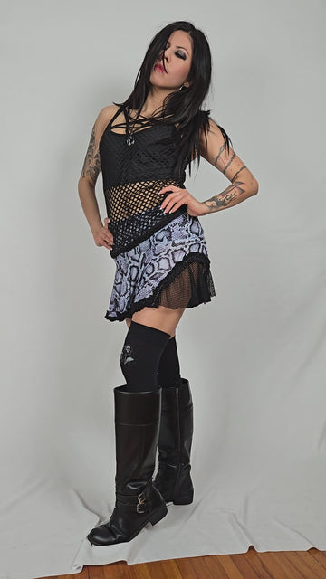 Serpent Print Lily Mini Skirt