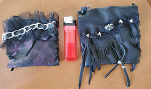 Leather Fringed Coin Purse (Handbag)