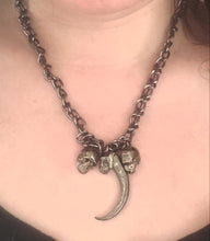 Load image into Gallery viewer, Demon Claw and Skulls Chain Necklace
