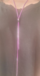 Skinny Chain Bolo Necklace