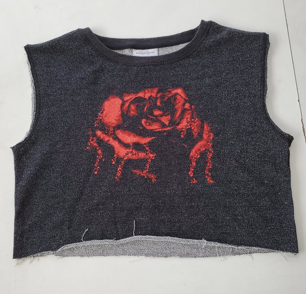 Red Rose Crop Top