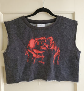 Red Rose Crop Top