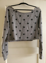 Load image into Gallery viewer, Star Print Cropped Sweatshirt Top
