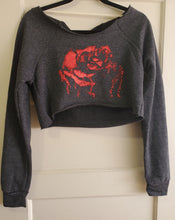 Load image into Gallery viewer, Dripping Rose Long Sleeve Sweatshirt Top
