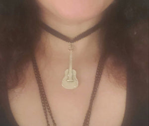 Large Guitar Choker Necklace