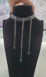 Dangling Skull Choker Necklace