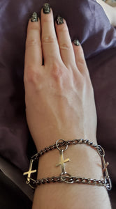 Inverted Cross Bracelet