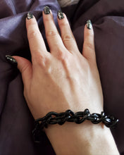 Load image into Gallery viewer, Woven Leather and Chain Bracelet
