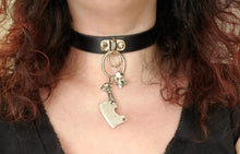 Load image into Gallery viewer, Meat Cleaver Leather Buckle Choker Necklace
