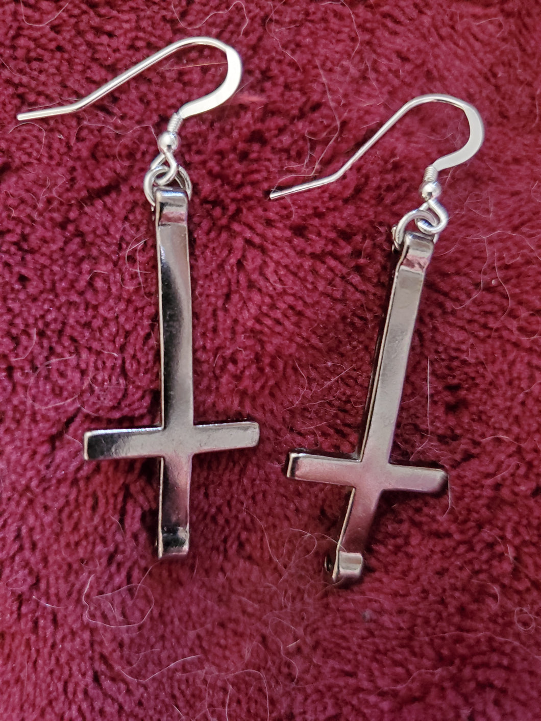 Inverted Cross Earrings