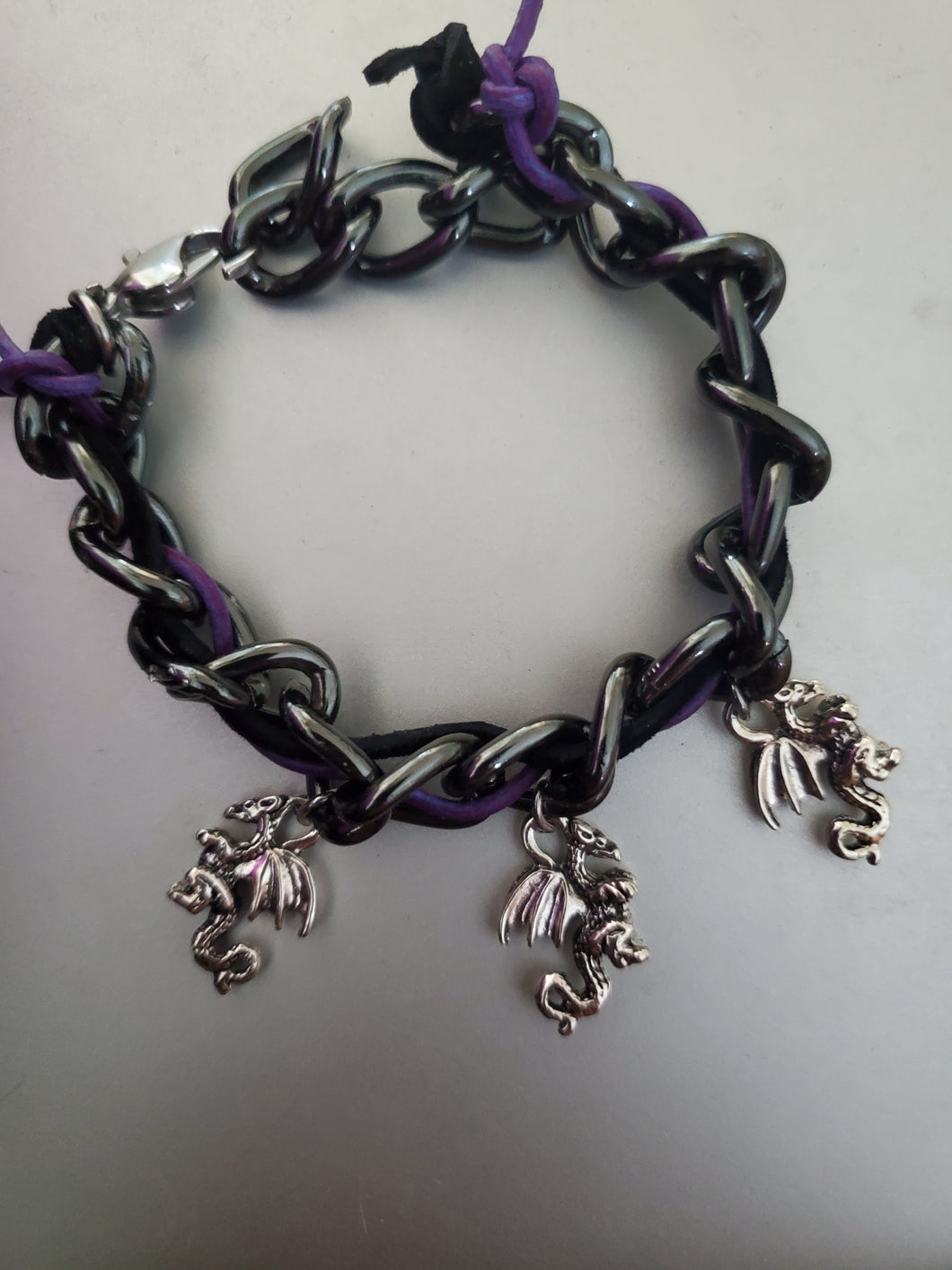 Flying Dragon Woven Chain Bracelet