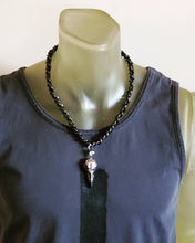 Load image into Gallery viewer, Bird Skull Woven Leather Stainless Steel Chain Necklace
