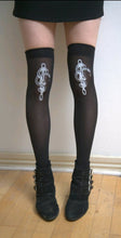 Load image into Gallery viewer, Snakes On A Chain Thigh High Stockings
