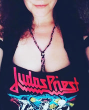 Load image into Gallery viewer, Purple Leather Braided Chain Necklace
