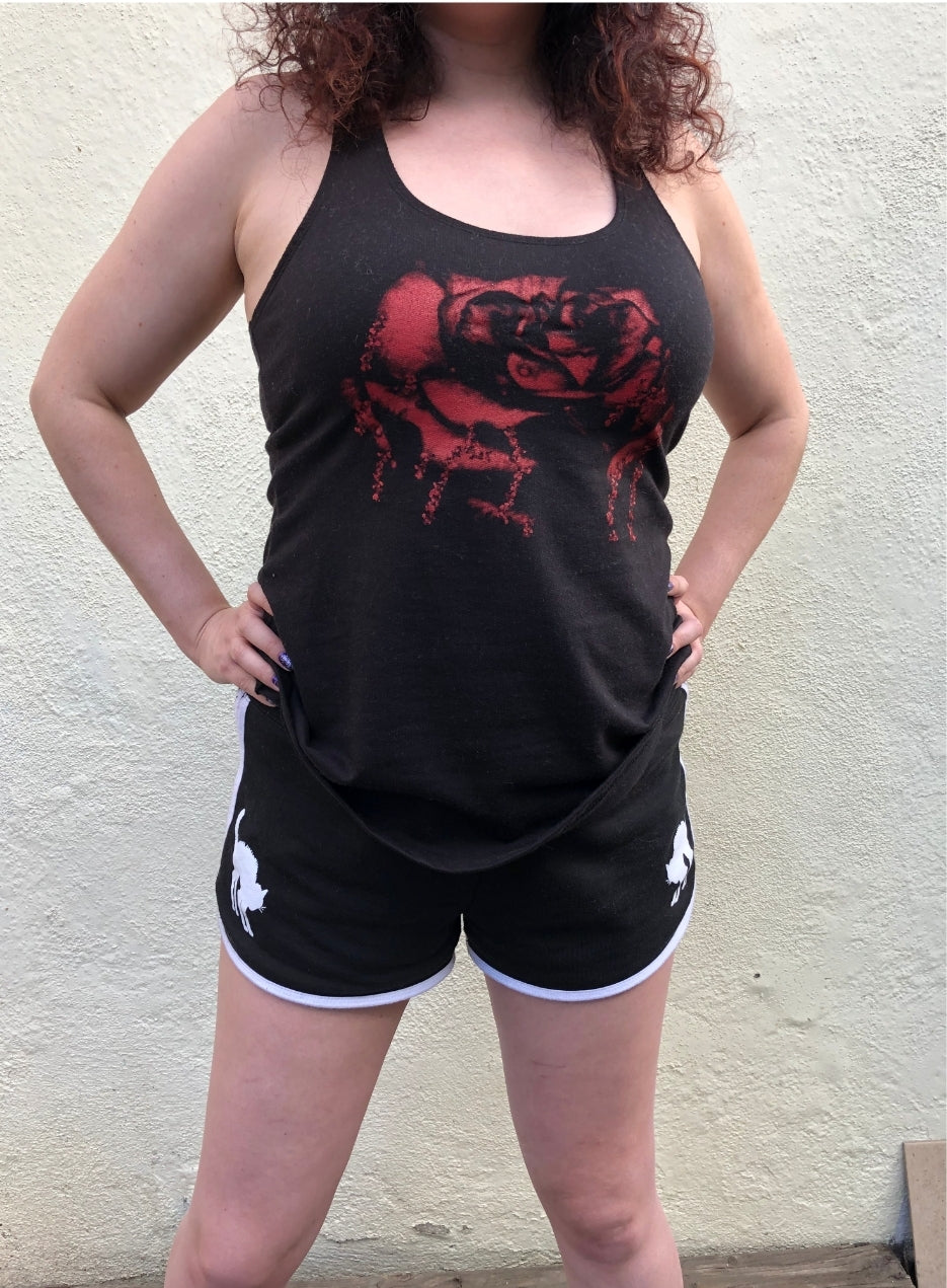 Arched Kitty Track Short