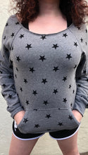 Load image into Gallery viewer, Star Print Cropped Sweatshirt Top
