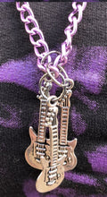 Load image into Gallery viewer, Triple Threat Guitar Pendant Chain Necklace
